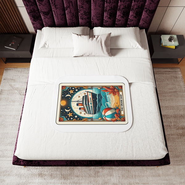 The Cruise Tarot Card Sherpa Blanket