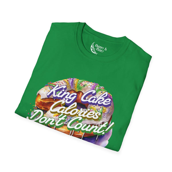 King Cake calories dont count mardi gras Unisex Softstyle T-Shirt