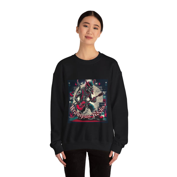 Krampus Rocks Punk version Unisex Heavy Blend™ Crewneck Sweatshirt