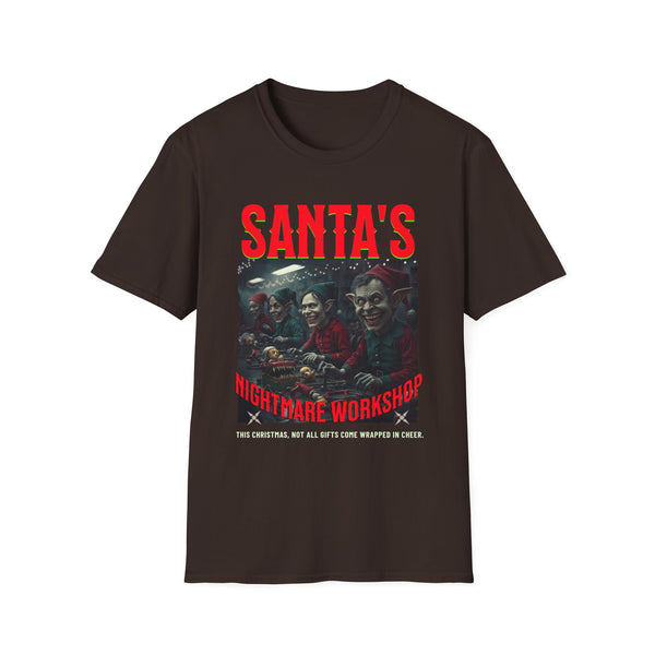 Santa's Nightmare Scary Christmas Elves Unisex Softstyle T-Shirt