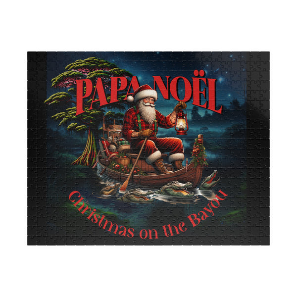 Papa Noel Cajun Night Before Christmas on the Bayou Puzzle