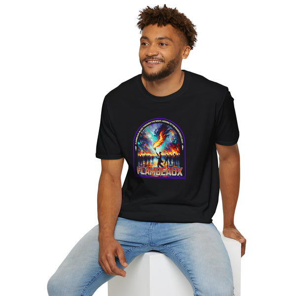 Flambeaux mardi gras Unisex Softstyle T-Shirt