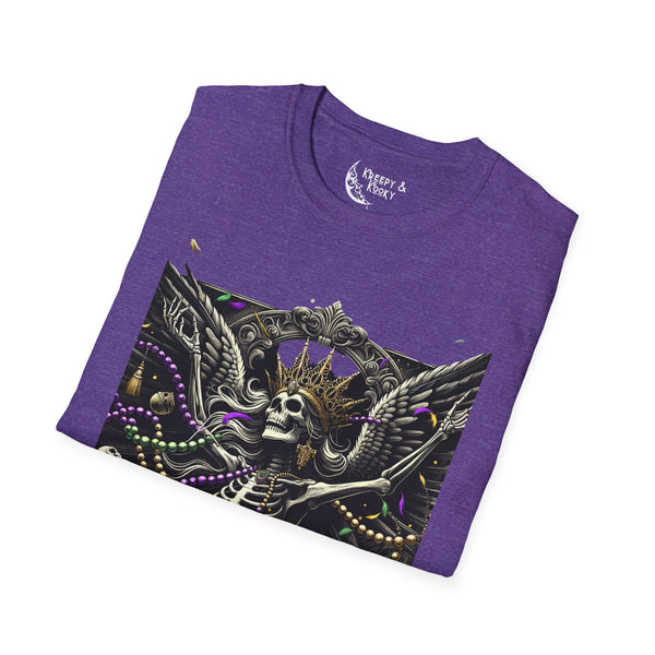 Hex in the City skeleton creepy mardi gras Unisex Softstyle T-Shirt