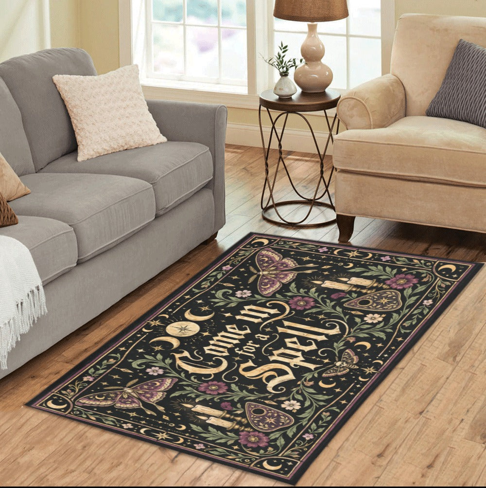 Come in for a Spell rug Area Rug 5' x 3.2'