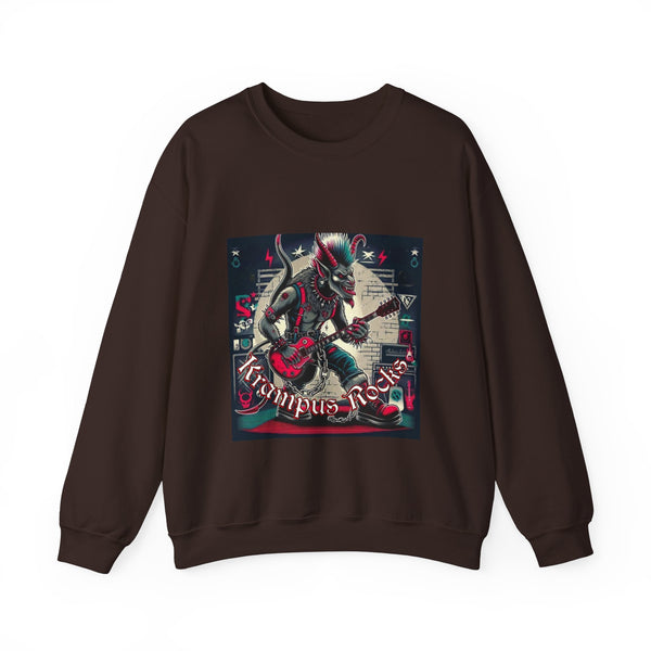 Krampus Rocks Punk version Unisex Heavy Blend™ Crewneck Sweatshirt