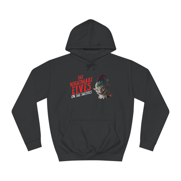 Nightmare Elves on the Shelves Unisex College Hoodie