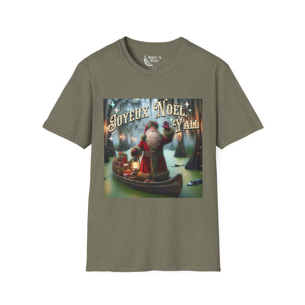 Joyeux Noel Yall  Cajun Papa Noel Christmas Unisex Softstyle T-Shirt