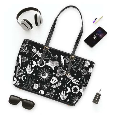 Gold Dust Woman Stevie Nicks-Inspired Mystical PU Leather Shoulder Bag - Gothic Boho Chic Tote for Everyday Use