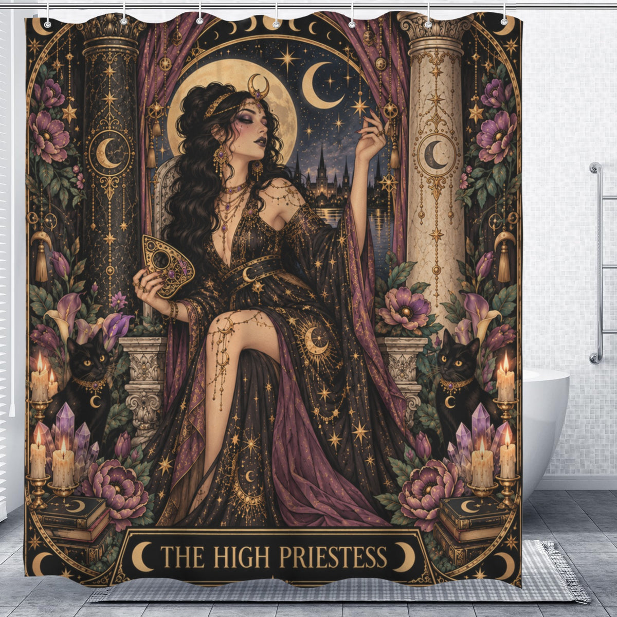 The High Priestess Shower Curtain