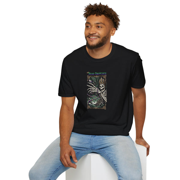The Bead Snatcher creepy mardi gras Unisex Softstyle T-Shirt