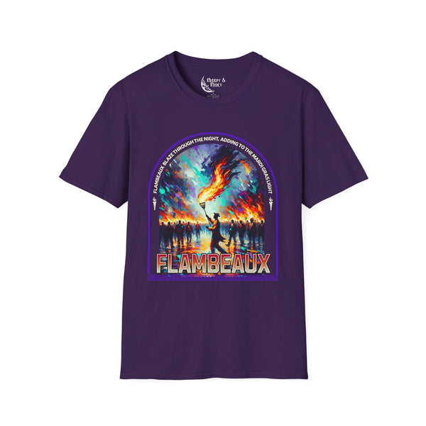 Flambeaux mardi gras Unisex Softstyle T-Shirt