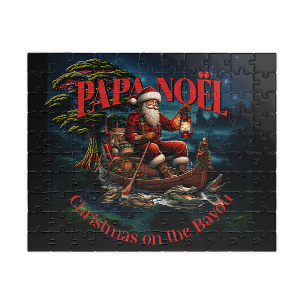 Papa Noel Cajun Night Before Christmas on the Bayou Puzzle