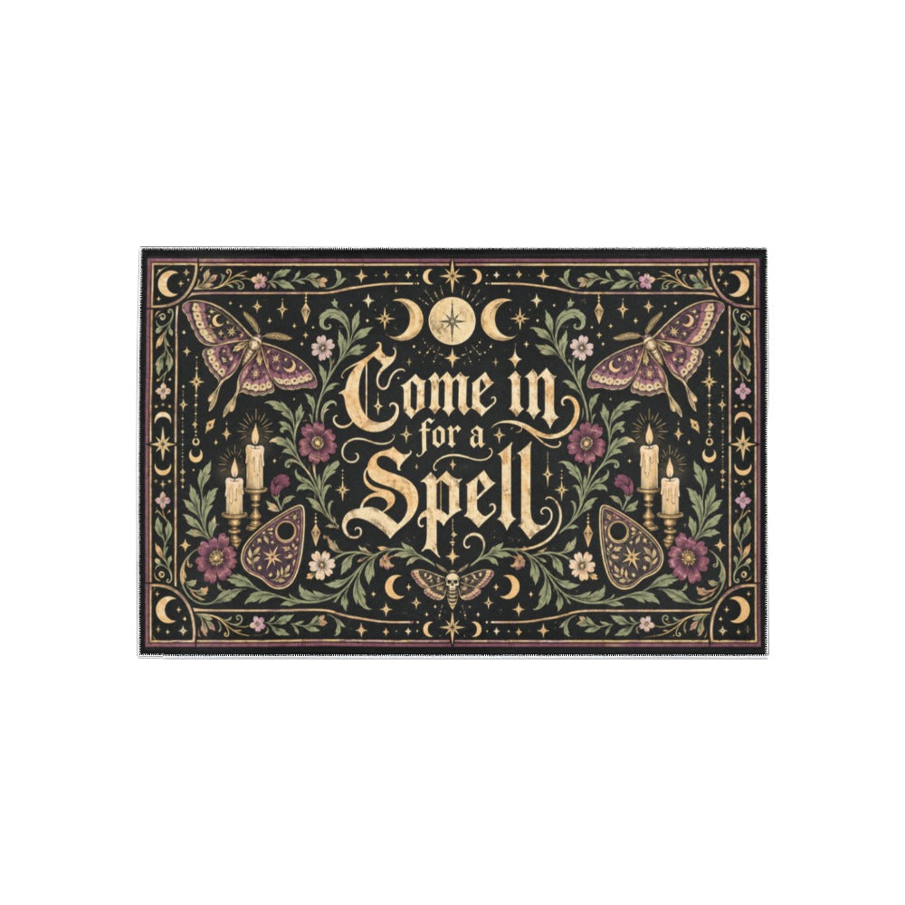 Come in for a Spell rug Area Rug 5' x 3.2'