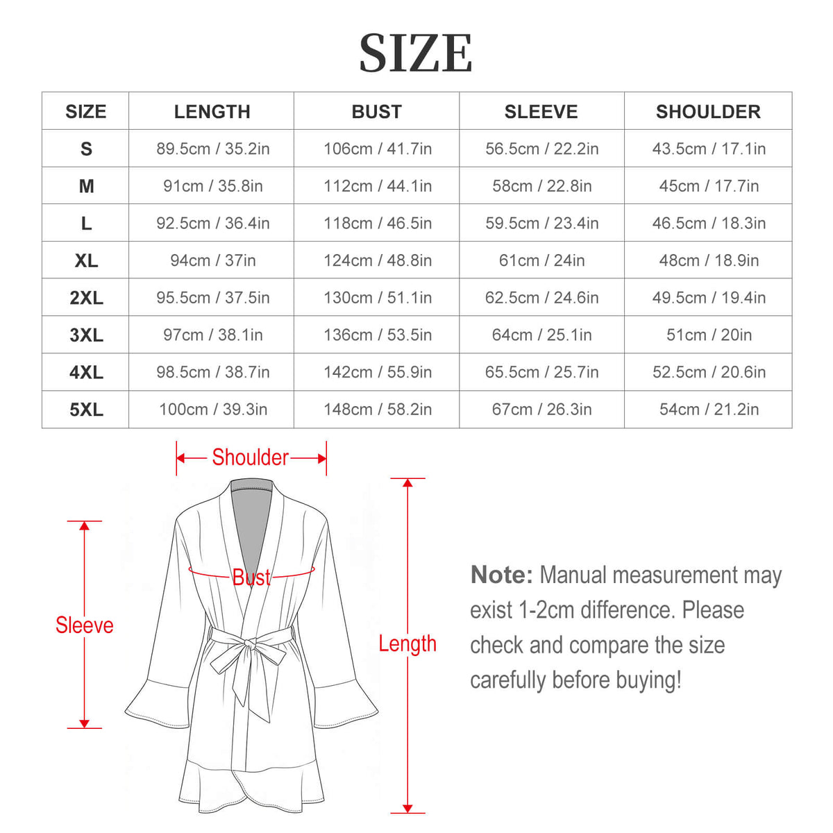 Midnight Séance Robe Ruffle Long Sleeve Robe