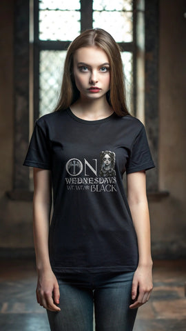 On Wednesdays We Wear Black Unisex Softstyle T-Shirt