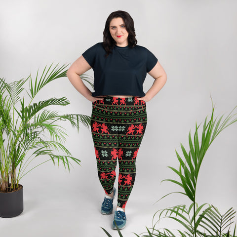 Krampus All-Over Print Plus Size Leggings